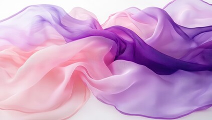 Obraz premium Delicate, flowing fabric in soft pastel colors