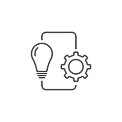 Implementation vector Icon in trendy flat style isolated on white background