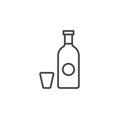 Vodka vector Icon in trendy flat style isolated on white background