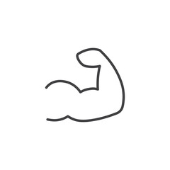 Strong arm vector Icon in trendy flat style isolated on white background