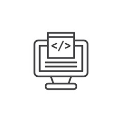 Software vector Icon in trendy flat style isolated on white background