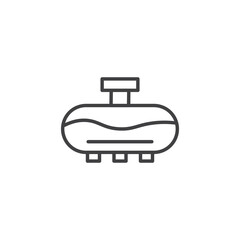 Sewerage tank vector Icon in trendy flat style isolated on white background