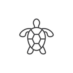 Fototapeta premium Sea turtle vector Icon in trendy flat style isolated on white background