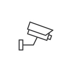 Security camera vector Icon in trendy flat style isolated on white background
