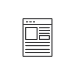 Quota vector Icon in trendy flat style isolated on white background