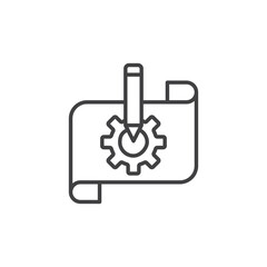 Prototyping vector Icon in trendy flat style isolated on white background