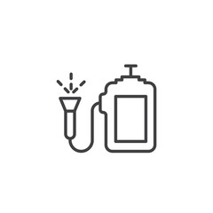 Pesticide vector Icon in trendy flat style isolated on white background