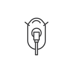 Oxygen mask vector Icon in trendy flat style isolated on white background