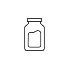 Jar vector Icon in trendy flat style isolated on white background