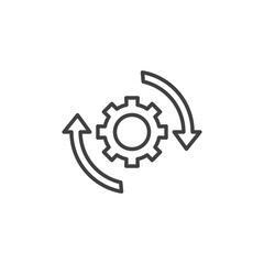 Implementation vector Icon in trendy flat style isolated on white background