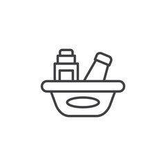 Hygiene kit vector Icon in trendy flat style isolated on white background