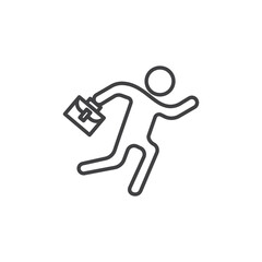 Going to work vector Icon in trendy flat style isolated on white background