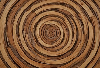 Fototapeta premium Abstract wood background with a spiral pattern