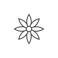 Gerbera vector Icon in trendy flat style isolated on white background