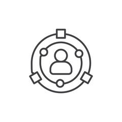 Experience vector Icon in trendy flat style isolated on white background