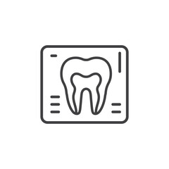Dental X ray vector Icon in trendy flat style isolated on white background