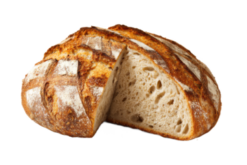 Artisan Sourdough Bread Crusty Loaf, Golden Brown, Rustic Charm