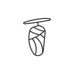 Cocoon vector Icon in trendy flat style isolated on white background