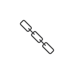 Chain vector Icon in trendy flat style isolated on white background