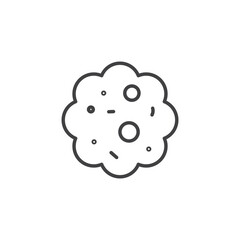 Cancer vector Icon in trendy flat style isolated on white background