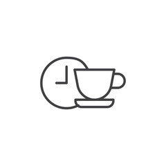 Break vector Icon in trendy flat style isolated on white background