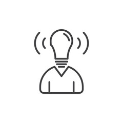 Brand awareness vector Icon in trendy flat style isolated on white background