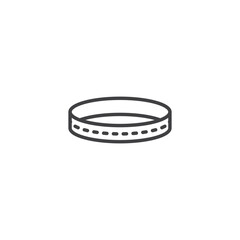 Bracelet vector Icon in trendy flat style isolated on white background