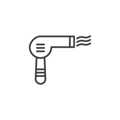 Blow dryer vector Icon in trendy flat style isolated on white background