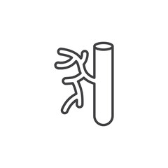 Blood Vessel vector Icon in trendy flat style isolated on white background