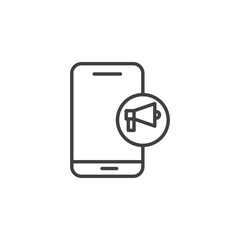 Advertising vector Icon in trendy flat style isolated on white background