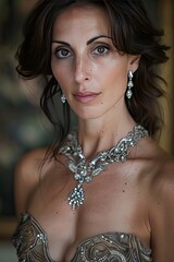 closeup portrait photo beautiful woman makeup fashion