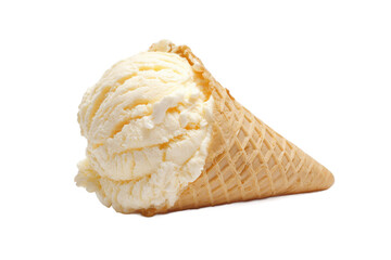Creamy Vanilla Ice Cream Cone A Delicious Summer Treat