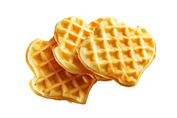 Delicious Heart-Shaped Waffles A Sweet Treat for Valentine's Day or Any Occasion
