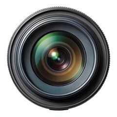 DSLR zoom camera lens front facing up