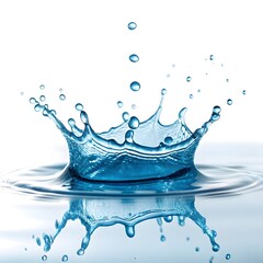 blue water splash