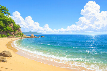 Fototapeta premium 海 夏 レジャー