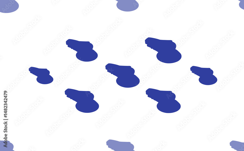 Poster seamless pattern of large isolated blue sanding machine symbols. the pattern is divided by a line of