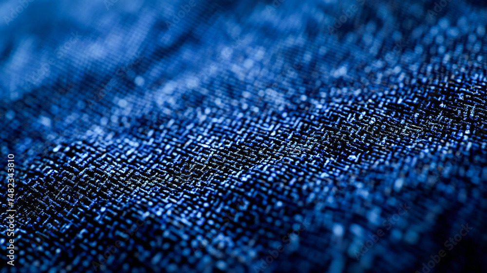 Poster digital encryption elegance: binary code matrix on dark blue canvas - a cybersecurity and cryptocurr