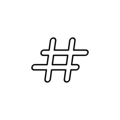Fototapeta premium Modern hashtag social network logo design