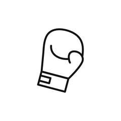 boxing gloves icon on white background. Editable stroke.