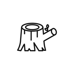 Trunk icon on white background. Editable stroke.