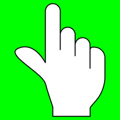 Hand cursor. Computer mouse click cursor