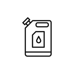 Canisters icon on white background. Editable stroke.