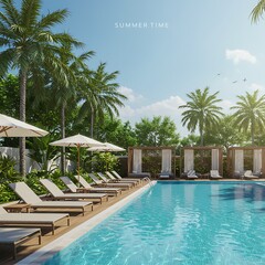 Fototapeta premium Sun-Drenched Oasis
