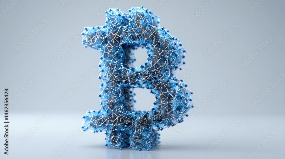 Poster decentralized economy visualizer icon concept showcasing the dynamics of blockchain technology and d