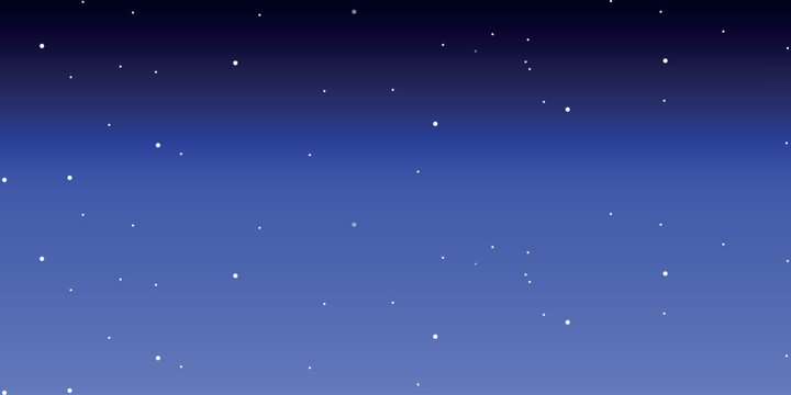 Stylized image of the starry sky with a gradient from dark blue at the top to lighter blue at the bottom