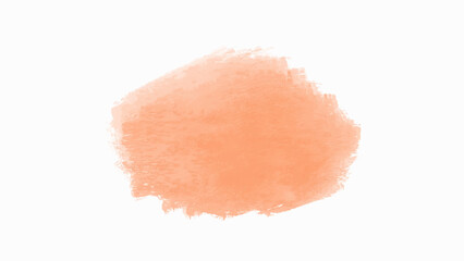 Orange watercolor background with copy space. vector