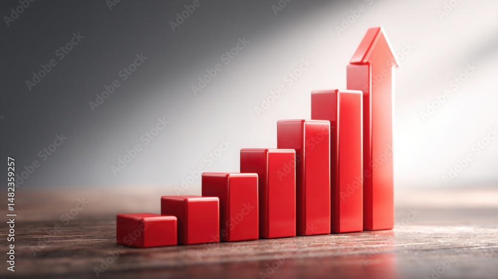 Aufkleber dynamic growth beam icon concept with phase-driven inspiration for powerful financial progress and d