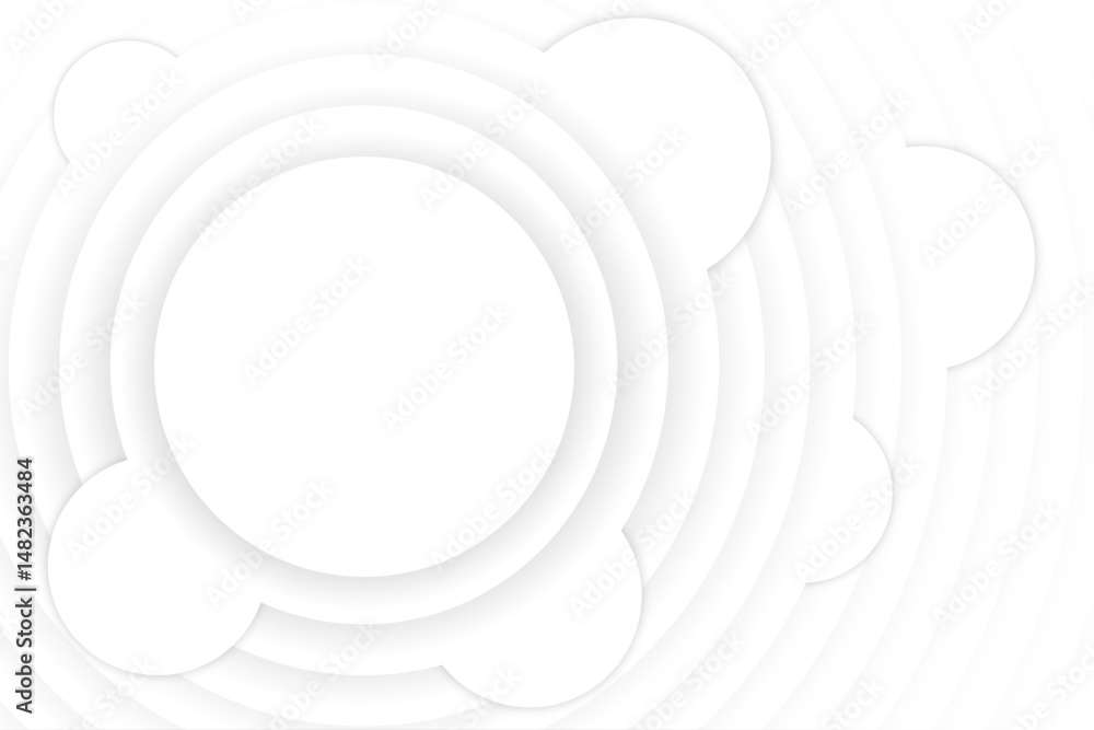 Poster 3d shape circular pattern design with glowing effect | abstract geometric modern template for banner