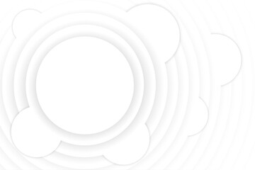 Obraz premium 3d shape circular pattern design with glowing effect | Abstract geometric modern template for banner, business, packaging, greeting card | Creative vector line stripes with white color